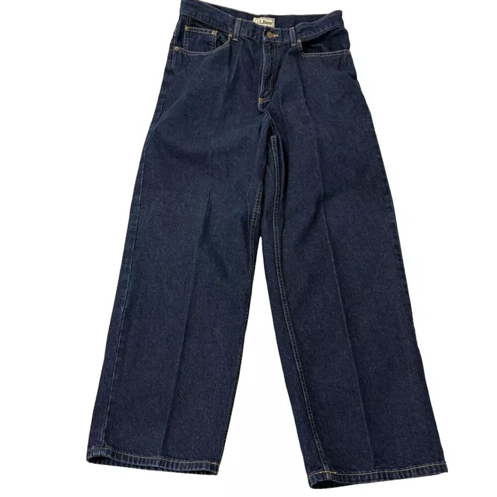 L.L. Bean Womens 14 Reg Original Fit Denim Blue Jeans 32 x 29"